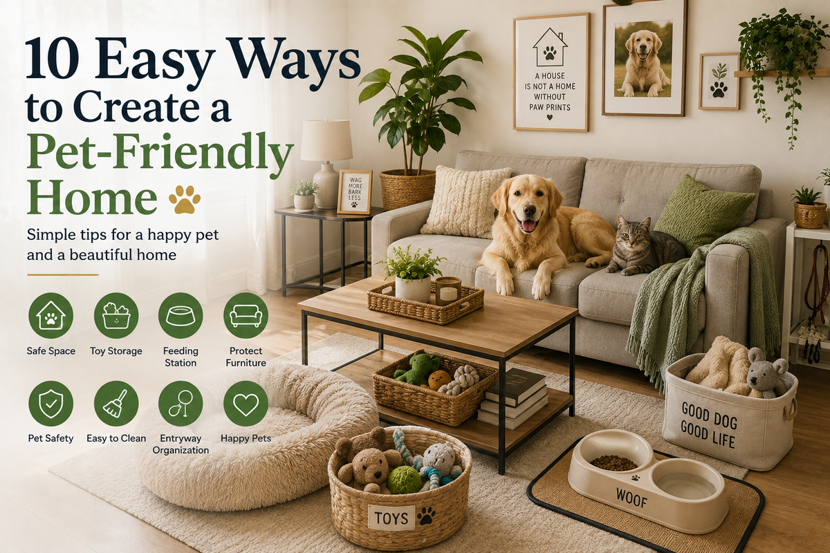 10 Easy Ways to Create a Pet-Friendly Home
