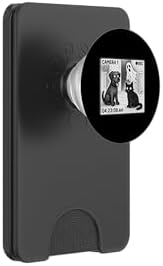 Ghost Caught on pet cam Funny Dog and cat Halloween PopSockets PopWallet for MagSafe