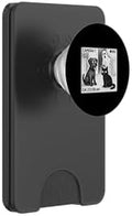Ghost Caught on pet cam Funny Dog and cat Halloween PopSockets PopWallet for MagSafe