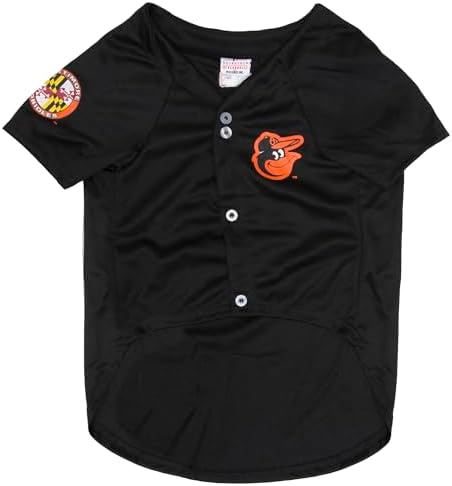 Official MLB Baltimore Orioles Pet Jersey for Dogs & Cats, Size X-Small - Stylish Baseball Jersey for Your Furry Fan- Show Off Team Spirit with The Perfect Fan Apparel Gear for Pet, Dog & Cat