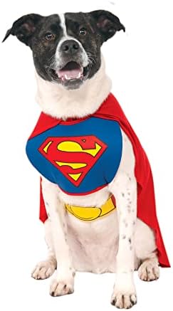 DC Comics Superheroes: Superman Pet Costume for For Dogs or Cats by Rubies, XL