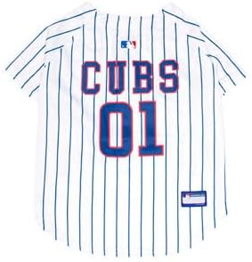 Official MLB Chicago Cubs Pet Jersey for Dogs & Cats, Size Medium - Stylish Baseball Jersey for Your Furry Fan- Show Off Team Spirit with The Perfect Fan Apparel Gear for Pet, Dog & Cat