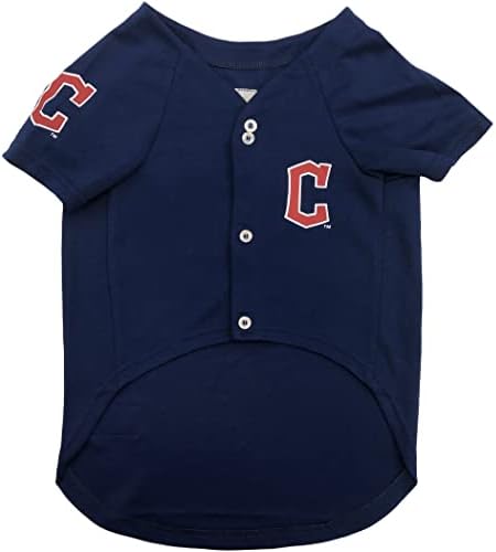 Official MLB Cleveland Guardians Pet Jersey for Dogs & Cats, Size X-Small - Stylish Baseball Jersey for Your Furry Fan- Show Off Team Spirit with The Perfect Fan Apparel Gear for Pet, Dog & Cat
