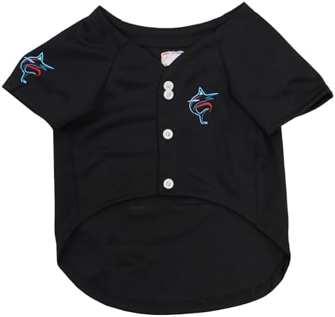 Official MLB Miami Marlins Pet Jersey for Dogs & Cats, Size X-Large - Stylish Baseball Jersey for Your Furry Fan- Show Off Team Spirit with The Perfect Fan Apparel Gear for Pet, Dog & Cat