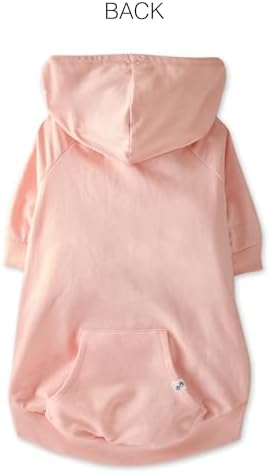 Pet Passion Rocky – The Original Lightweight Hooded Tee 100% Organic Cotton Dog Hoodie Pet Coat Sweater for All Sized Dogs, Original Pink, X-Small (5-12 lbs)