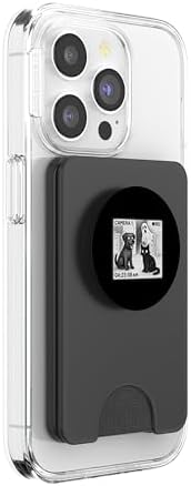 Ghost Caught on pet cam Funny Dog and cat Halloween PopSockets PopWallet for MagSafe