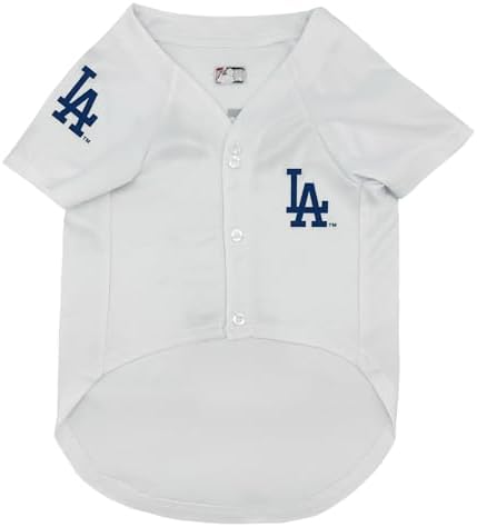 MLBPA Dog Jersey - Shohei Ohtani #17 Pet Jersey - MLB LA Dodgers Mesh Players Cat Jersey, Size Medium