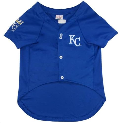 Official MLB Kansas City Royals Pet Jersey for Dogs & Cats, Size Small - Stylish Baseball Jersey for Your Furry Fan- Show Off Team Spirit with The Perfect Fan Apparel Gear for Pet, Dog & Cat