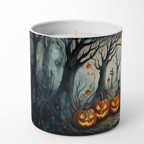 Caroline's Treasures DAC2277CDL The Weeping Woman Spooky Halloween Decorative Soy Candle Nature Soy Wax Essential Oil Home Decor Ideal for Bedroom Kitchen Bath Office Gift, 10 oz