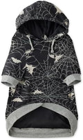 Pet Passion Rocky – The Original Lightweight Hooded Tee 100% Organic Cotton Dog Hoodie Pet Coat Sweater for All Sized Dogs, Batty Black, X-Small (5-12 lbs)