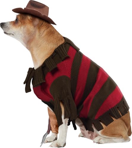 Rubies at Party City A Nightmare on Elm Street: Freddy Krueger Pet Costume for Dogs or Cats, XL