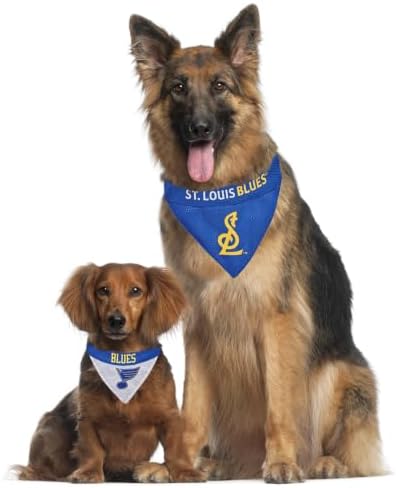 NHL ST.LOUIS BLUES BANDANA for DOGS & CATS, Large/X-Large. - Cute & Stylish Bandana! The Perfect HOCKEY FAN Scarf Bandana, great for Birthdays or any Party!