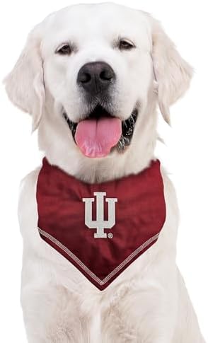 Pets First NCAA Indiana Hoosiers TIE Bandana, Size Small/Medium. Dog Bandana Scarf Bib for Pet Cat Dog. The Ultimate Game-Day, Party Bandana (Pack of 2)