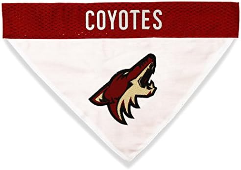 NHL Arizona Coyotes Bandana for Dogs & Cats, Small/Medium. - Cute & Stylish Bandana! The Perfect Hockey Fan Scarf Bandana, Great for Birthdays or Any Party!