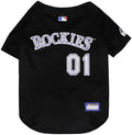 Official MLB Colorado Rockies Pet Jersey for Dogs & Cats, Size X-Large - Stylish Baseball Jersey for Your Furry Fan- Show Off Team Spirit with The Perfect Fan Apparel Gear for Pet, Dog & Cat
