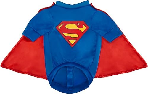 DC Comics Superheroes: Superman Pet Costume for For Dogs or Cats by Rubies, XXXL