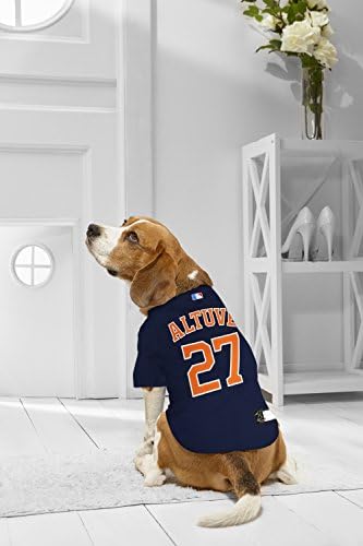 MLBPA Dog Jersey - Jose Altuve #27 Pet Jersey - MLB Houston Astros Mesh Jersey, Large