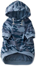 Pet Passion Rocky – The Original Lightweight Hooded Tee 100% Organic Cotton Dog Hoodie Pet Coat Sweater for All Sized Dogs, Navy Camo, XX-Small (4-7 lbs)