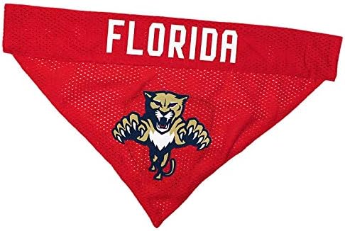 NHL FLORIDA PANTHERS BANDANA for DOGS & CATS, Small/Medium. - Cute & Stylish Bandana! The Perfect HOCKEY FAN Scarf Bandana, great for Birthdays or any Party!