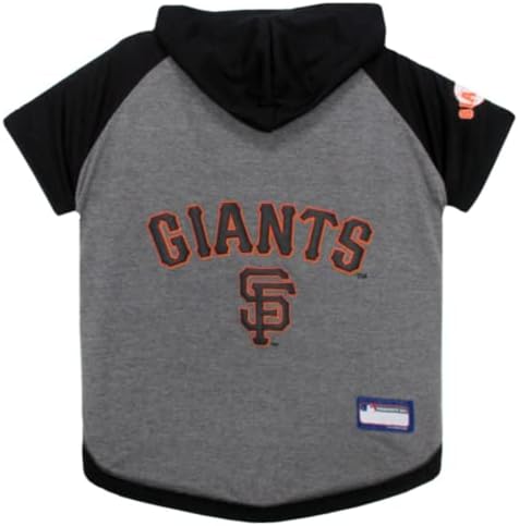 Pets First MLB Hoodie for Dogs & Cats - SAN Francisco Giants Dog Hooded T-Shirt, Small. - MLB Team Color Hoody, Small Shirt for Pets (SFG-4044-SM)