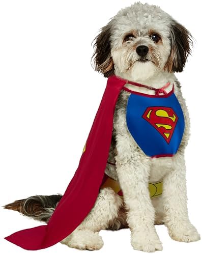 DC Comics Superheroes: Superman Pet Costume for For Dogs or Cats by Rubies, XL