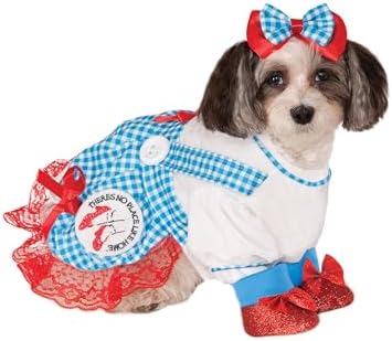 The Wizard of Oz: Dorothy Pet Costume for for Dogs or Cats by Rubies, Small