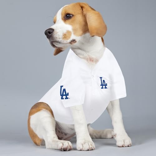 Pets First MLB Freddie Freeman Player Pet Jersey, Large, LA Dodgers