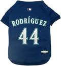 MLBPA Dog Jersey - Julio Rodrguez, J-Rod #44 - MLB Seattle Mariners Mesh Pet Jersey, Medium
