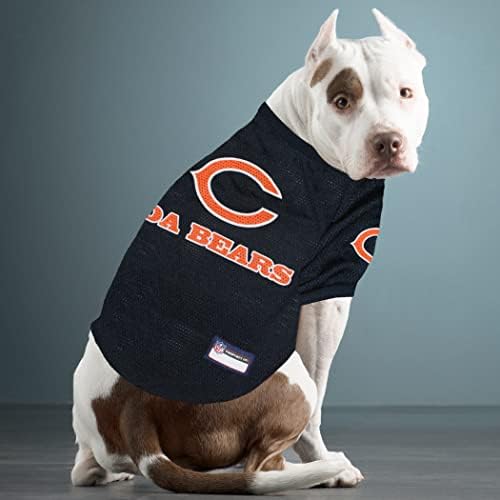 NFL Chicago Bears Raglan Jersey Da Bears - X-Large. Cutest Football Jersey for Dogs & Cats
