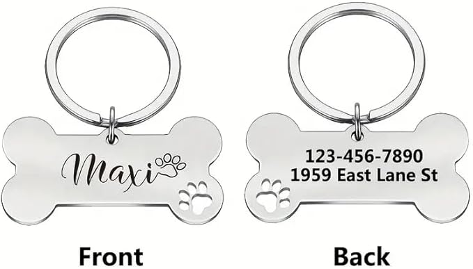 Engraved Tags Personalized for Pets, BUGMKCS Customized Pet Supplies - Image 3