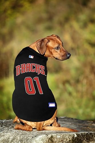 Official MLB Arizona Diamondbacks Pet Jersey for Dogs & Cats, Size Small - Stylish Baseball Jersey for Your Furry Fan- Show Off Team Spirit with The Perfect Fan Apparel Gear for Pet, Dog & Cat