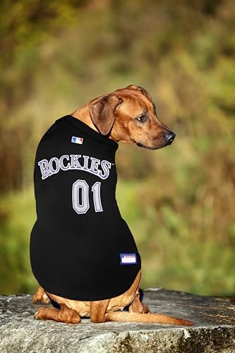 Official MLB Colorado Rockies Pet Jersey for Dogs & Cats, Size X-Large - Stylish Baseball Jersey for Your Furry Fan- Show Off Team Spirit with The Perfect Fan Apparel Gear for Pet, Dog & Cat