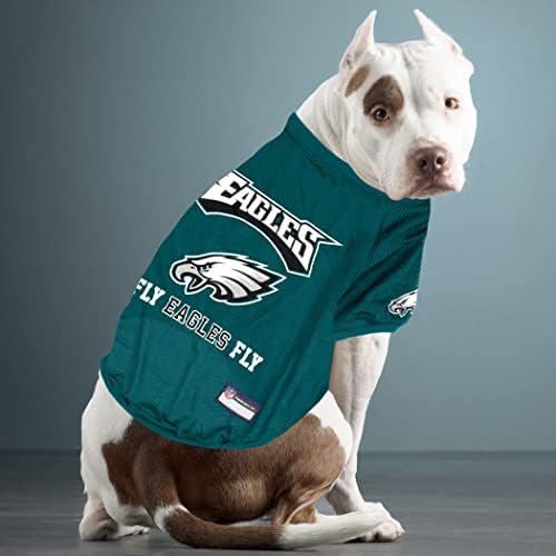 NFL Philadelphia EAGELS Raglan Jersey Fly Eagles Fly - Medium. Cutest Football Jersey for Dogs & Cats