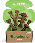 Benebone Large 4-Pack Dog Toys for Aggressive Chewers – Under 90 lbs