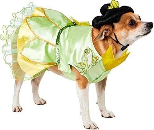 Disney Princesses: Tiana Pet Costume for For Dogs or Cats by Rubies, Medium