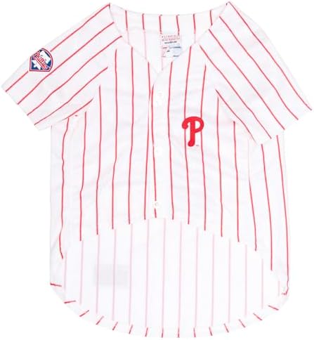 Official MLB Philapelphia Phillies Pet Jersey for Dogs & Cats, Size XX-Large - Stylish Baseball Jersey for Your Furry Fan- Show Off Team Spirit with The Perfect Fan Apparel Gear for Pet, Dog & Cat