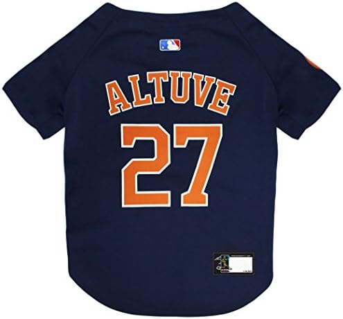 MLBPA Dog Jersey - Jose Altuve #27 Pet Jersey - MLB Houston Astros Mesh Jersey, Medium