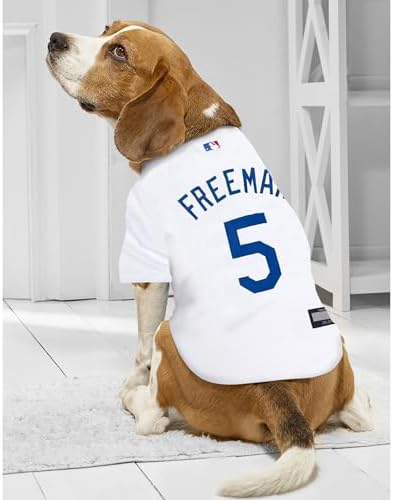 Pets First MLB Freddie Freeman Player Pet Jersey, X-Large, LA Dodgers