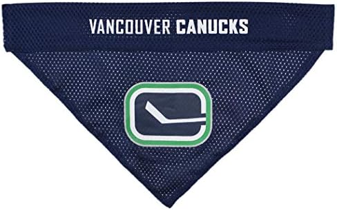 NHL Vancouver Canucks Bandana for Dogs & Cats, Large/X-Large. - Cute & Stylish Bandana! The Perfect Hockey Fan Scarf Bandana, Great for Birthdays Or Any Party!