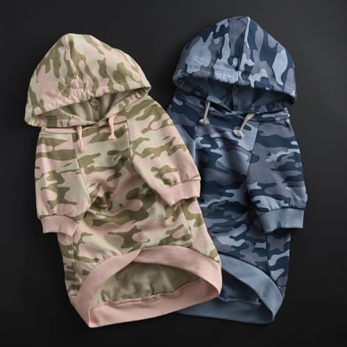 Pet Passion Rocky – The Original Lightweight Hooded Tee 100% Organic Cotton Dog Hoodie Pet Coat Sweater for All Sized Dogs, Original Pink Camo, Medium (20-45 lbs)