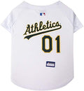 Official MLB Oakland Athletics Pet Jersey for Dogs & Cats, Size X-Small - Stylish Baseball Jersey for Your Furry Fan- Show Off Team Spirit with The Perfect Fan Apparel Gear for Pet, Dog & Cat