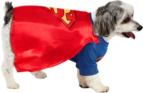 DC Comics Superheroes: Superman Pet Costume for For Dogs or Cats by Rubies, XXXL