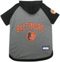 MLB Hoodie Shirt for Dogs & Cats - Baltimore Orioles Dog Hooded T-Shirt, Medium. - MLB Team Color Hoody Vest for Baseball Fans
