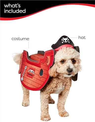 Rubies Pirate Ship Pet Costume for Dogs or Cats, L/XL