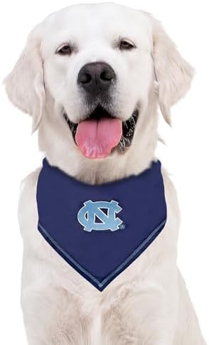 Pets First NCAA North Carolina Tar Heels Tie Bandana, Small/Medium. Dog Bandana Scarf Bib for Pet Cat & Dog. The Ultimate Game-Day Party Bandana