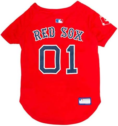Official MLB Boston Red Sox Pet Jersey for Dogs & Cats, Size 3X-Large - Stylish Baseball Jersey for Your Furry Fan- Show Off Team Spirit with The Perfect Fan Apparel Gear for Pet, Dog & Cat