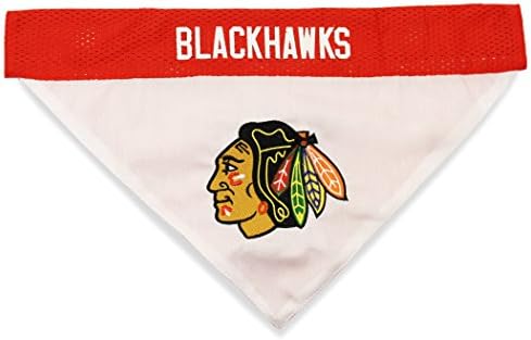 NHL CHICAGO BLACKHAWKS BANDANA for DOGS & CATS, Large/X-Large. - Cute & Stylish Bandana! The Perfect HOCKEY FAN Scarf Bandana, great for Birthdays or any Party!