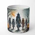Caroline's Treasures DAC2280CDL Werewolves Spooky Halloween Decorative Soy Candle Nature Soy Wax Essential Oil Home Decor Ideal for Bedroom Kitchen Bath Office Gift, 10 oz