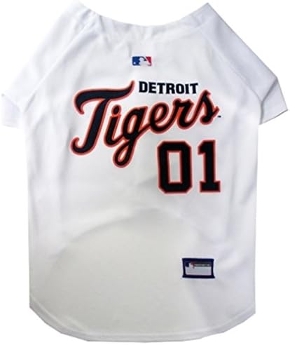 Official MLB Detroit Tigers Pet Jersey for Dogs & Cats, Size Large - Stylish Baseball Jersey for Your Furry Fan- Show Off Team Spirit with The Perfect Fan Apparel Gear for Pet, Dog & Cat