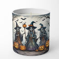 Caroline's Treasures DAC2291CDL Witches Spooky Halloween Decorative Soy Candle Nature Soy Wax Essential Oil Home Decor Ideal for Bedroom Kitchen Bath Office Gift, 10 oz